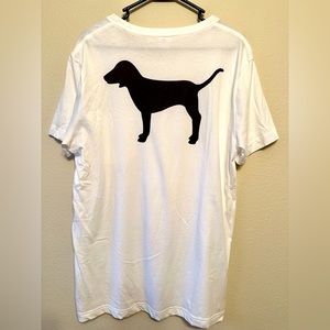 Women Victoria’s Secret PINK Short Sleeve T Shirt with dog
